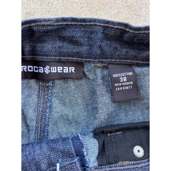 Vintage Rocawear Mens 38" Denim Jeans Baggy Hip Hop D4 - Picture 3 of 7
